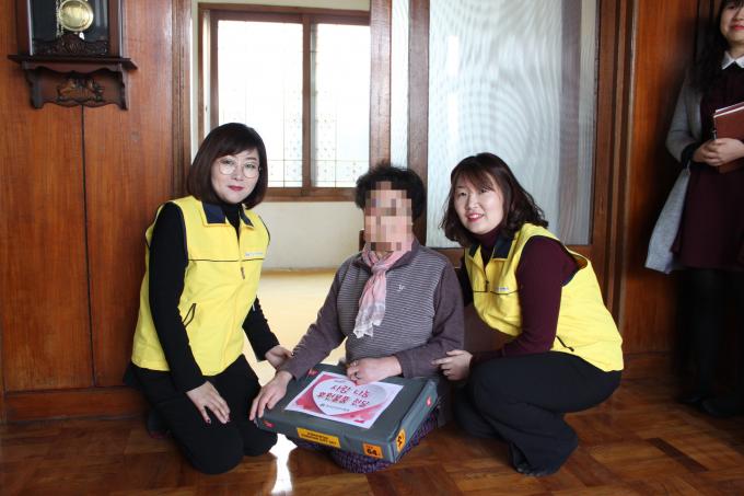 제주-설 명절 맞아 보훈가족 사랑나눔 후원물품 전달 사진